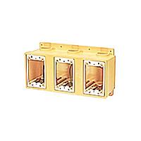 Molex 1301280162 FD Box FD BOX TRIPLE GANG 6/CONDUIT OPEN, BLACK