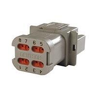 DEUTSCH - TE Connectivity DT04-08PA-E003 8-Way 8P RCPT, E003 MOD Grey