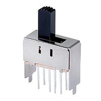 Same Sky (formerly CUI Devices) SLW-202194-12A-S-D Slide Switch 20 x 21 x 9.4 mm, 12 mm Raised Slide Actuator, Through Hole
