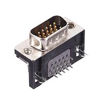 Kycon KF66X-E15P-N High Density D-Sub Connectors .350 15P PLUG R/A BOARD LOCK