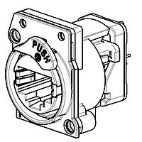 NEUTRIK NE8FAV-C5-AE RJ45 Receptacle RECP etherCON CAT5e A - PCBV, 24mm from front panel to PCB - asymmetrical ESD-safe push tab
