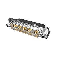 Amphenol Commercial Products D3W3P36A6GV08LF Mixed Contact D-Sub Connectors 3W3 PIN RA SOLDER