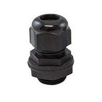 Alpha Wire PPC21 BK080 Cable Glands 0.43 inch Thread Len. Clamp Rng 13mm - 18mm Plastic - Black
