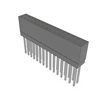 Samtec ESQ-115-14-S-D Sockets Elevated Socket Strip, 0.100" Pitch