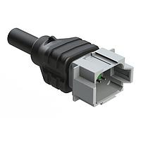 Amphenol SINE Systems AT04GY-08PA-N-TPE-M2 Single Ended 8 Position Receptacle Single-Ended Molded Cable Assembly. Black TPE, Uses Connector  AT04-08PA, 2 Meter Length