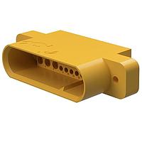 Amphenol Positronic GFSH624M1H Connectors Mixed Density Power Connector,6 size 16 and 24 size 22 contacts,Pin (Male),Crimp (contacts ordered seperately)