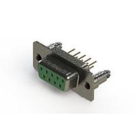 EDAC 628-M09-321-GT5 D-Sub Connectors - Standard Density Vertical Machined D-Sub Connector