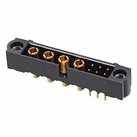Harwin M80-5T10605M1-04-331-00-000 Power to the Board 6 SIG + 4 PWR MALE VERT PC TAIL GOLD