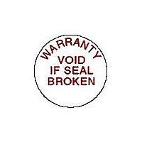 Q-Cee's - TE Connectivity M5031C Labels and Signs VOID IF SEAL DAMAGED