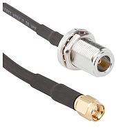 Amphenol RF 095-902-526-072 RF Cable Assemblies SMA Strght Plug N Type 72 in