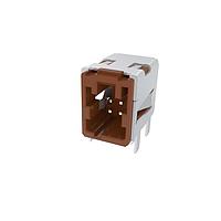 Amphenol Commercial Products HSCHD02CR2001R Automotive Connectors HSC Series / PCB Side Header /  C Code / R/A  Dip / Brown / 0.15um Au/Tape and Reel