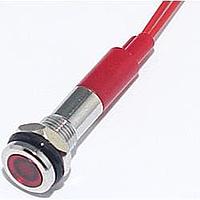 Mallory Sonalert FL1M-6FW-1-R12V Indicators LED RED 6MM NUT 12VAC/DC
