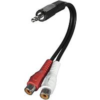 AIM-Cambridge / Cinch Connectivity Solutions 19-1672P RCA Cable 3.5MM PLUG-RCA JACK Y ADAPTER, 6 INCH
