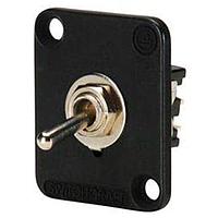 Switchcraft EHTSLB Toggle Switches EH TOGG SWTCH,LOCK,D BLACK FLANGE