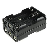Eagle Plastic Devices 12BH463D-GR Battery Holders 6 AAA W/SOLDER TABS
