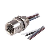 Same Sky (formerly CUI Devices) CDM807-06A-FW-R805-050-67 Straight 6 Pins Panel Mount Wire Rear M8 x 0.5 ACoding Screw Copper Alloy IP67