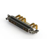 EDAC 630-17W5250-4T5 Mixed Contact D-Sub Connectors Right-angle Power Combo D-Sub Connector