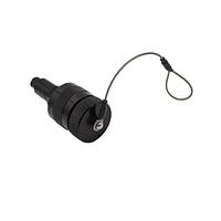 Bulgin PXM06006MENBK6883 Connectors Black Electroless Nickel Aluminium Plug Connector with Cap - Cable Entry: 6.88-8.38mm - Cat6a Male