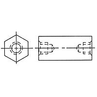 RAF Electronic Hardware M1265-2545-SS-20 Hex 4.5mm Hex X 18mm X M2.5 Thd Metric Hex Standoff