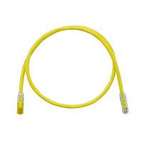 Panduit UTPK6A3MYL Cat 6a Keyed Copper Patch Cord, Cat 6A, Yellow