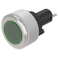 EAO K14-040.210031 Panel Mount Indicators / Switch Indicators Indicator-Set flat lens green raised ST/PT 24VAC/DC