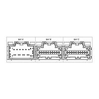 Molex 34707-3090 Shrouded STAC64 VHDR 3BAY 48CKT 20A-20C-08B