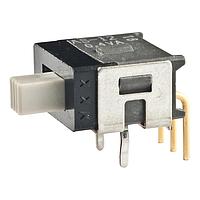 NKK Switches AS12CH Subminiature Slides SPDT ON-ON .150' RA W/BRACKET