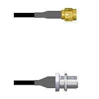 Amphenol Custom Cable Q-3B01U0003120i RF Cable Assemblies SMA-SP/N-SJB G174 120I