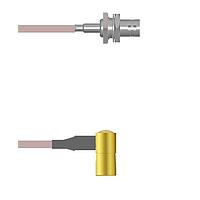 Amphenol Custom Cable Q-0403S0005120i RF Cable Assemblies BNC-SJB/SMB-RP G316 120I