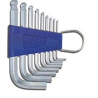 Bộ lục giác chìm đầu bị loại ngắn EIGHT TS-9 (1.5 đến 10mm)