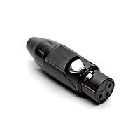 Amphenol Audio AX3FB0M Connectors 3P SOCKET F PLUG BLK W BLK MRK SLEEVE