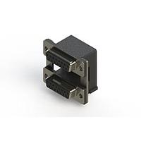 EDAC 662-015-364-00A Dual Port D-Sub Connectors Right-angle Dual Port D-Sub Connector
