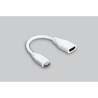 Raspberry Pi SC0864 HDMI Cables Mini HDMI C/M to Standard HDMI A/F Cable 10CM White (789-21051006)