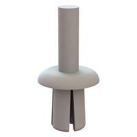 Essentra Components 61PR400200 Push-In Rivet Push Rivet, .250 Hole, .156-.330 Panel Thk