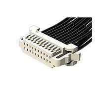 Samtec S1SD-10-28-GF-16.00-L1 Double Row Discrete Cable Micro Mate Double Row Discrete Wire Cable Assembly, 1.00 mm Pitch