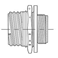 DEUTSCH - TE Connectivity D38999/24WD18SN Receptacles DTS 18C 18#20