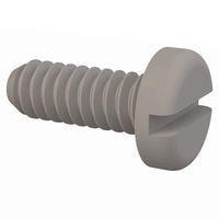 Essentra Components 010632P037 Pan Slotted Pan Slotted Screw, #6-32 Thread, 3/8 Lg