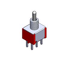 Mountain Switch 108-1MD3T2B3M2QE-EVX Toggle Switch SWITCH TOGGLE DPDT