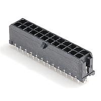 Molex 43045-2424 Shrouded Microfit 3.0 V PTH clip DR Tin 24Ckt