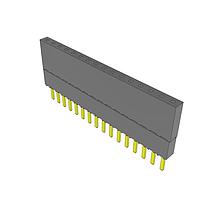 Samtec ESW-116-23-G-S Stackthrough .100" Elevated Socket Strip