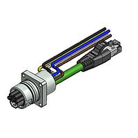 Amphenol CONEC 57-03287 Cat 5 ENP-17-1-FSPBU4PEDST4-V6-45S-RS8.33-0,5/0,5/G6/150/034