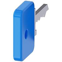 SIEMENS 3SU19500FJ500AA0 Key Lock 73038 KEY O.M.R. LOCK NO. 73038, LIGHT BLUE