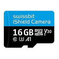 Swissbit SFSD016GN1PT1TB-I-5E-06P-SW3 MicroSD Cards Secure microSD Card, PS-66u iShield Camera, 16 GB, 3D PSLC Flash, -40C to +85C