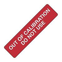 AMP Connectors - TE Connectivity QC127 Labels and Signs OUT OF CAL DON'T USE