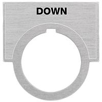 SIEMENS 52NL10 Legend Plate, Down ACCESSORY, LEGEND  DOWN