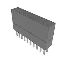 Samtec ESW-110-23-L-D Stackthrough .100" Elevated Socket Strip