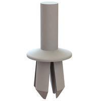 Essentra Components 61PR010200 Push-In Rivet Push Rivet, .280 Hole, .062-.350 Panel Thk