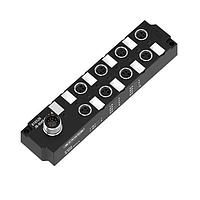 Banner Engineering JB-8M8-M12-4 Sensor Cables / Actuator Cables Junction Block, 8 Port M8, 8 Signals, 12-pin M12 Connector