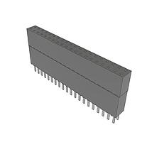 Samtec ESW-120-44-L-D Stackthrough .100" Elevated Socket Strip