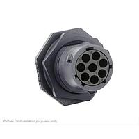 Eaton Souriau-Sunbank UTSX7128SW Receptacles Jam nut receptacle, without backshell, for 8 female contacts, IP68/69K, keying W